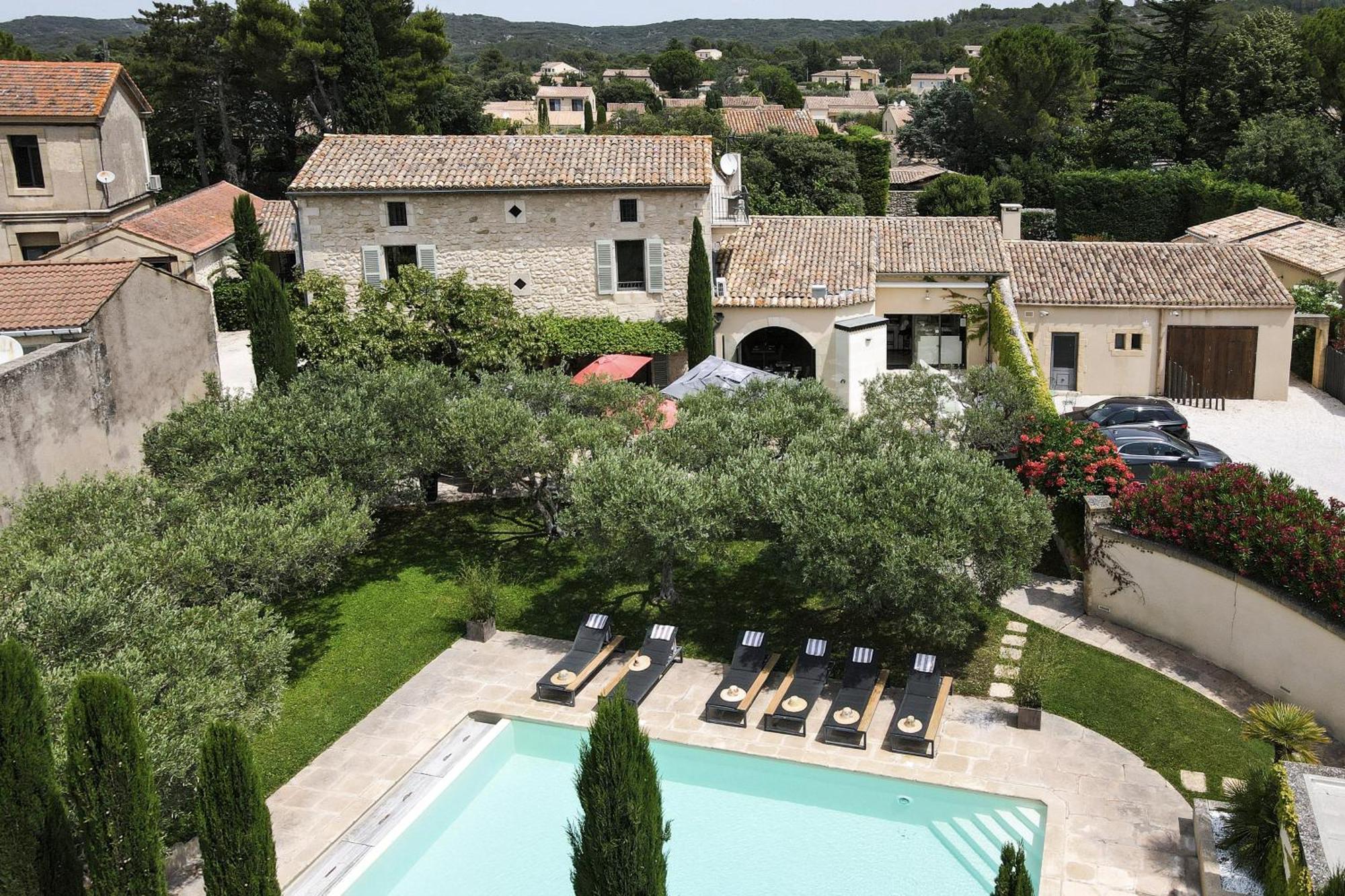 La Belle Vie Hotel Saint-Hilaire-d'Ozilhan Bagian luar foto